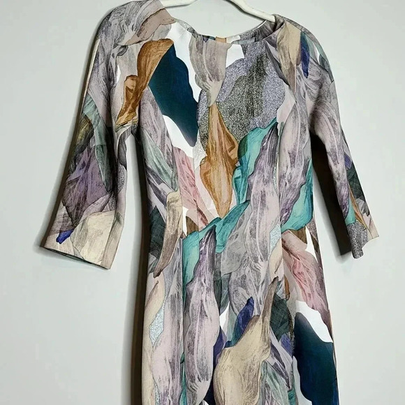 Elegant H&M hm Pastel Colors Dress Size 6 Small Slender Fit - Picture 4 of 12